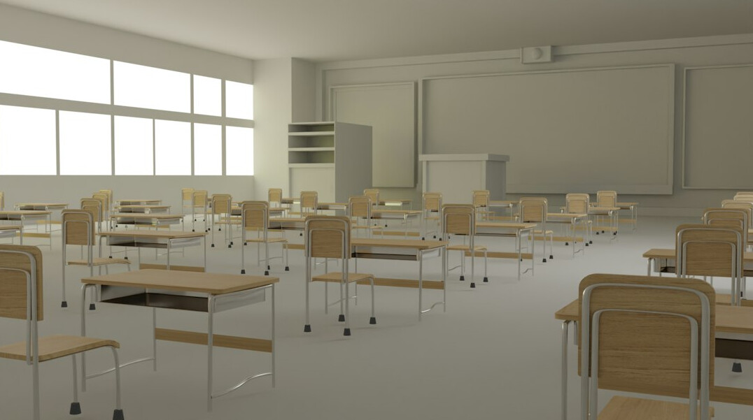classroom setup with chairs