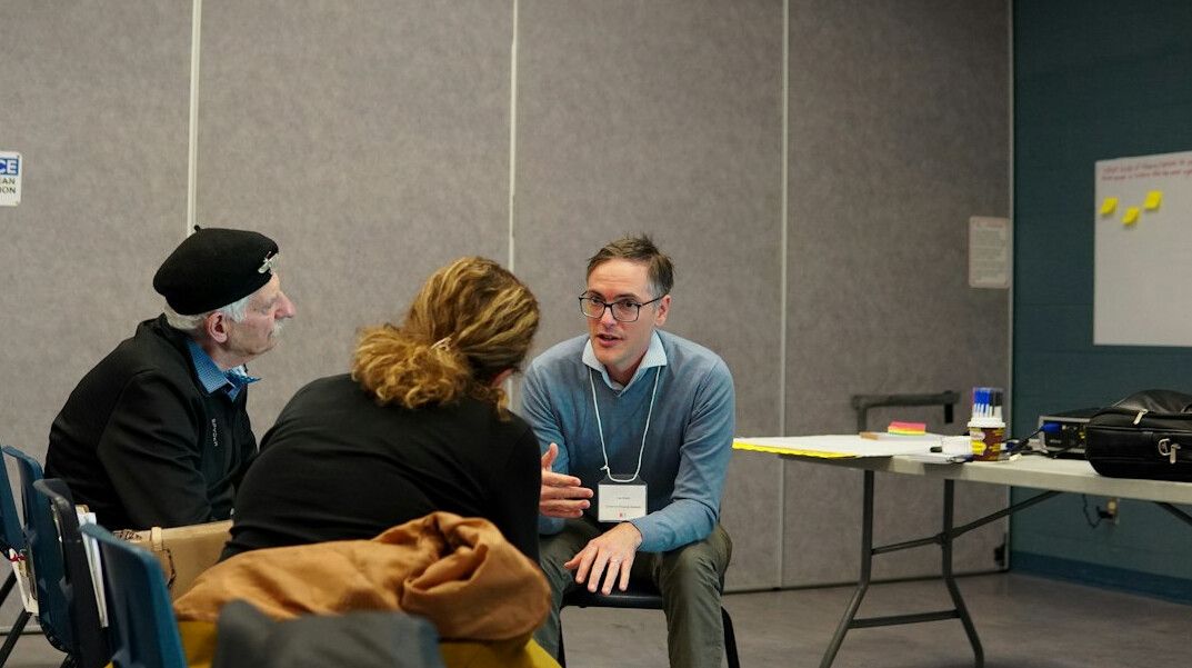 engaged course participants discussion